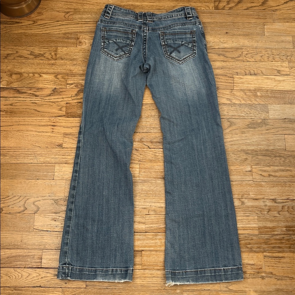 Stetson Women's Flare Jeans in Classic Blue - Picture 5 of 8